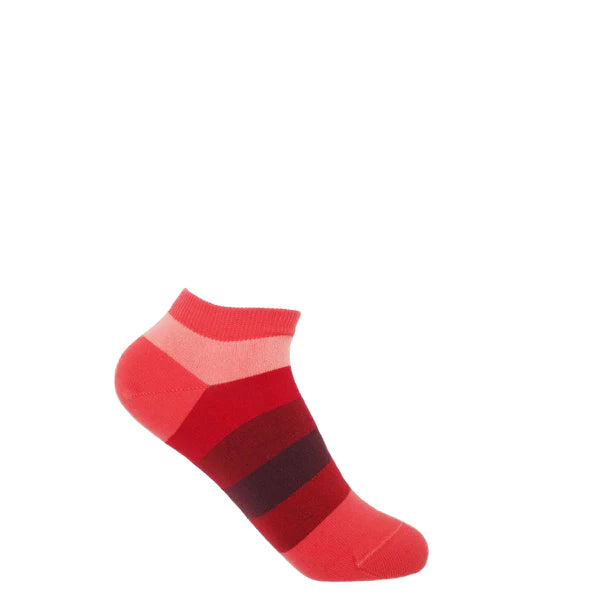 Block Stripe Women's Trainer Socks