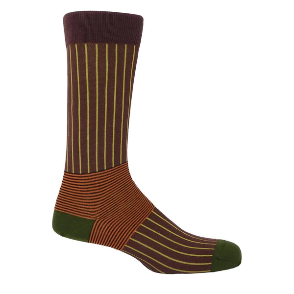 Oxford Stripe Men's Socks