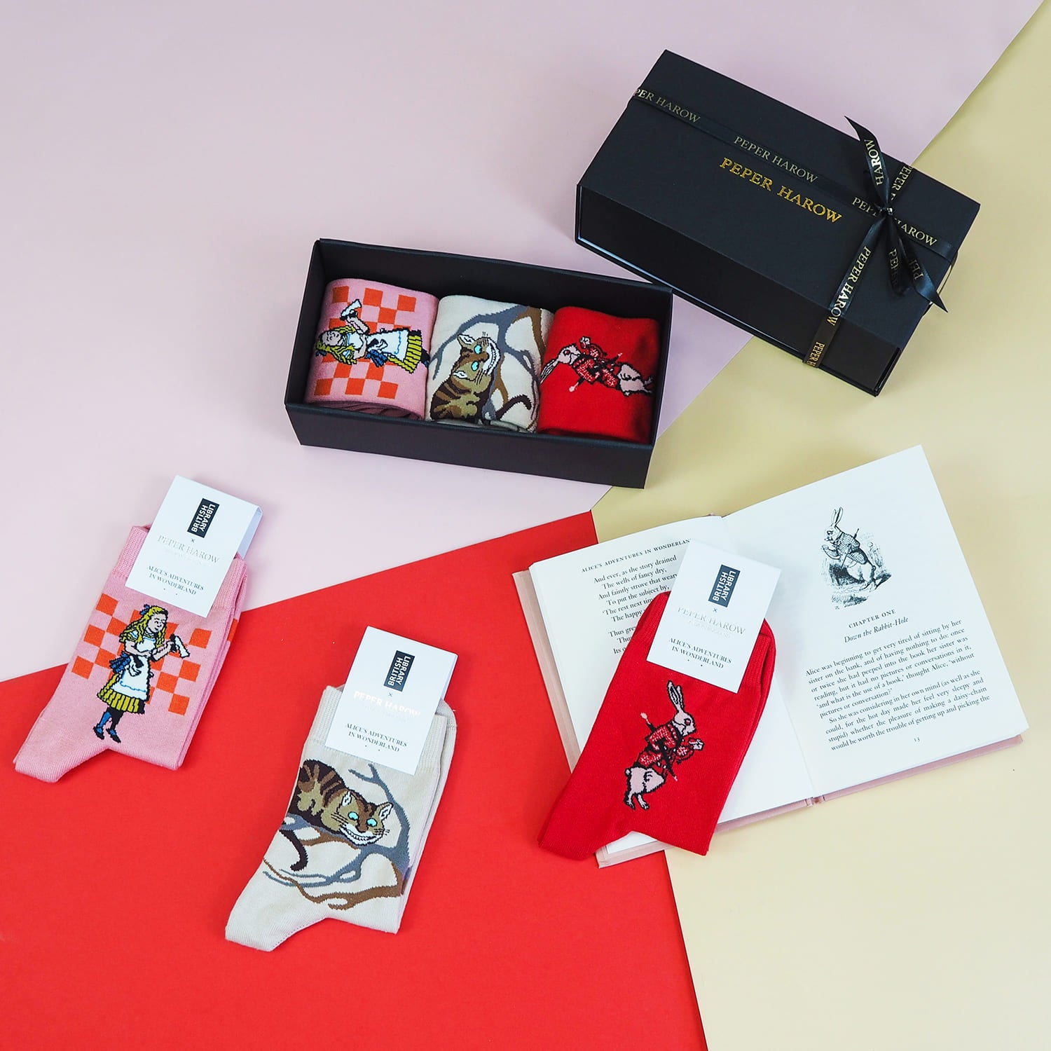 Alice’s Adventures in Wonderland Women’s Socks Gift Box