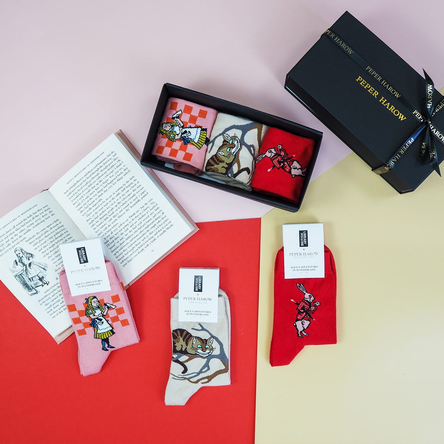 Alice’s Adventures in Wonderland Women’s Socks Gift Box