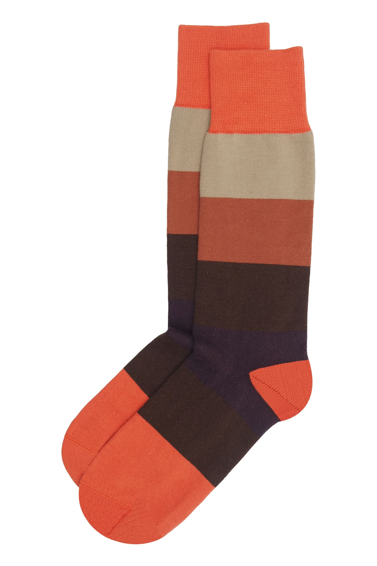 AW24 Block Stripe Men's Luxury Socks
