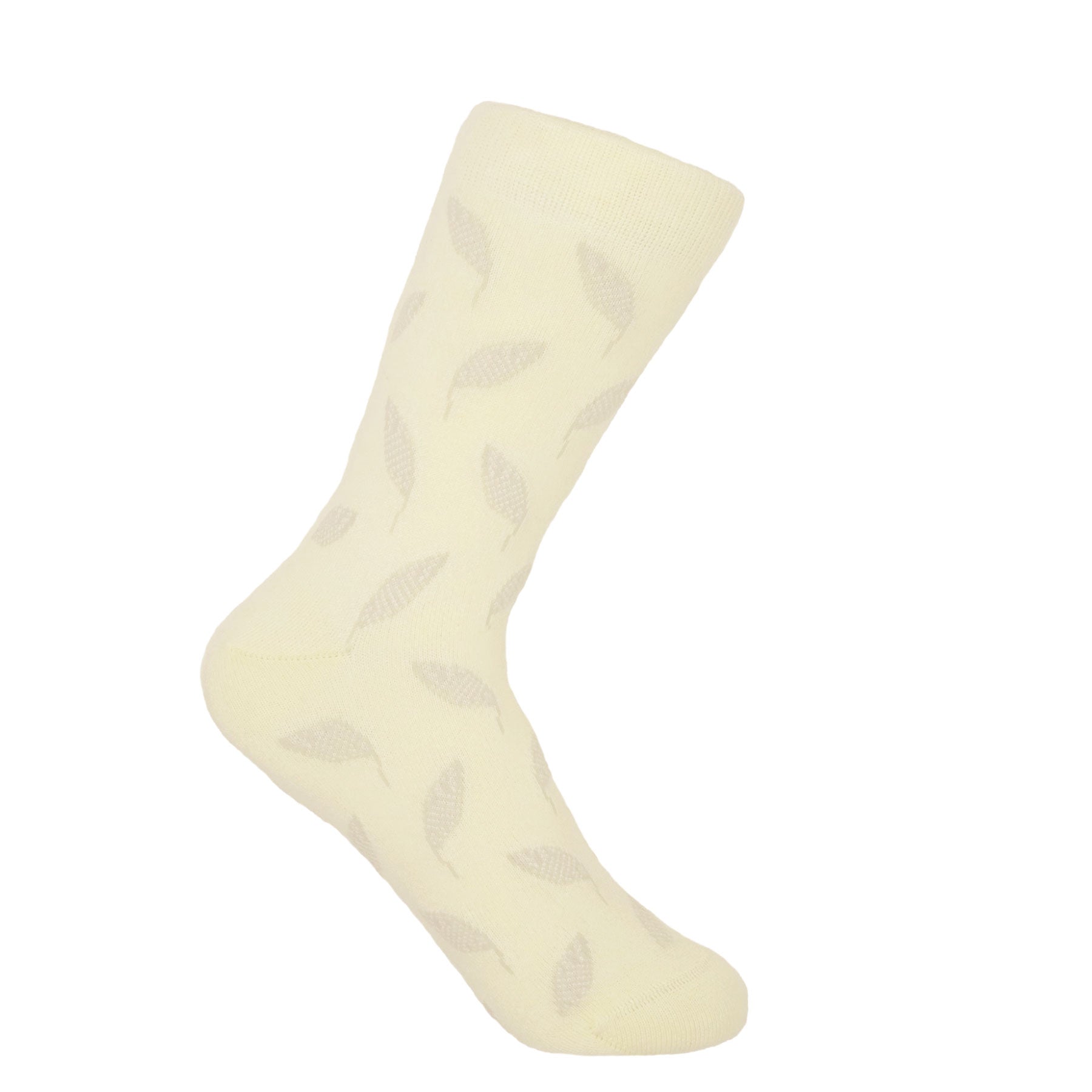 Cream Leaf Women's Luxury Socks