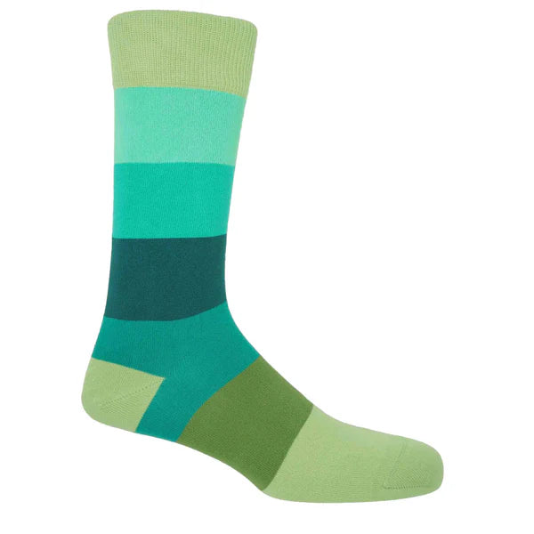 Block Stripe Men's Socks