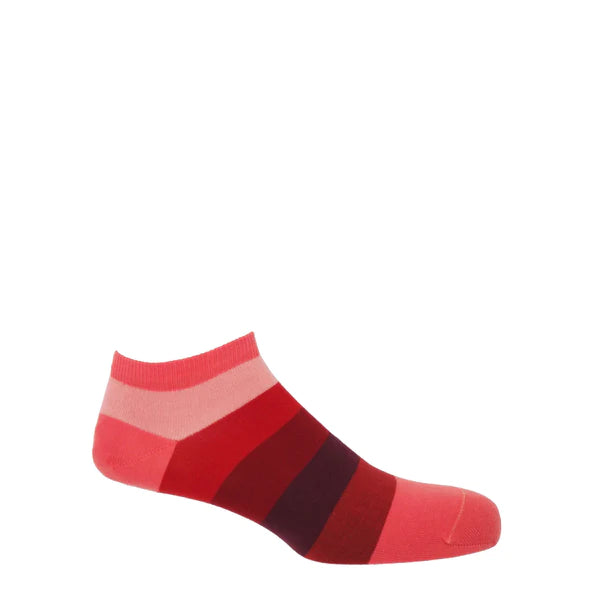 Block Stripe Men's Trainer Socks