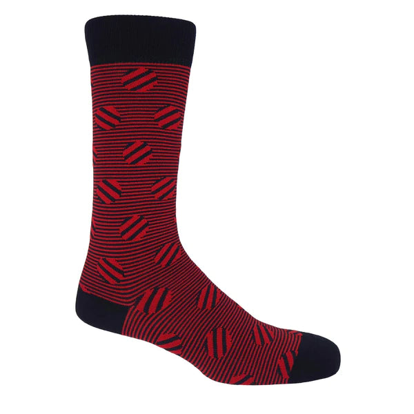 Polka Stripe Men's Socks