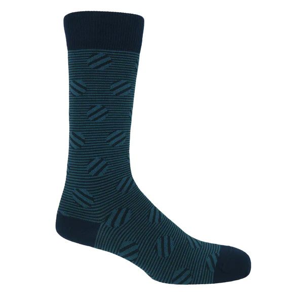 Polka Stripe Men's Socks