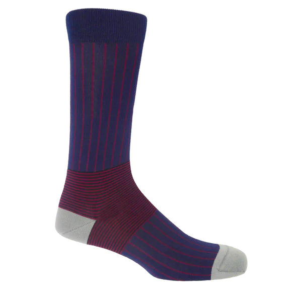 Oxford Stripe Men's Socks