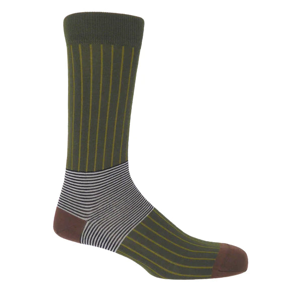 Oxford Stripe Men's Socks