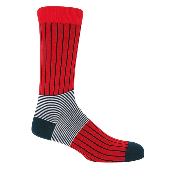 Oxford Stripe Men's Socks