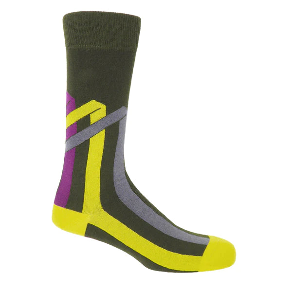 Ribbon Stripe Men's Socks