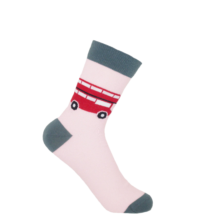 Pink London Bus Women's Socks