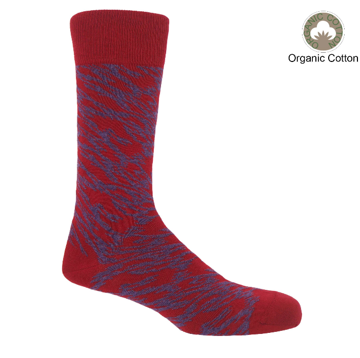 Red Pandemonium Organic Men's Socks