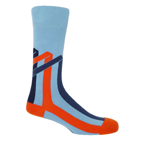 Ribbon Stripe Men's Socks