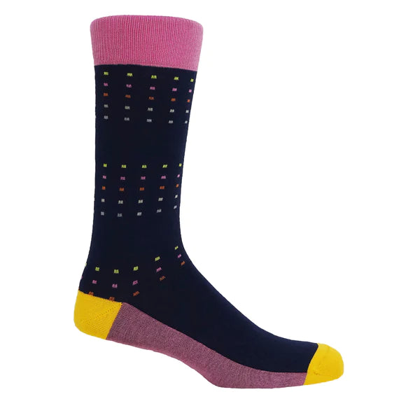 Square Polka Men's Socks