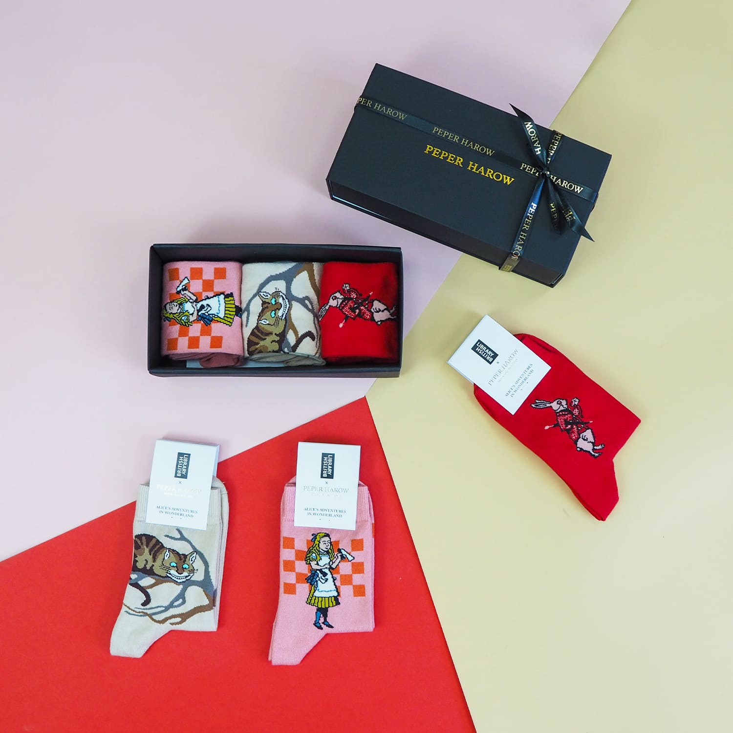 Alice’s Adventures in Wonderland Women’s Socks Gift Box