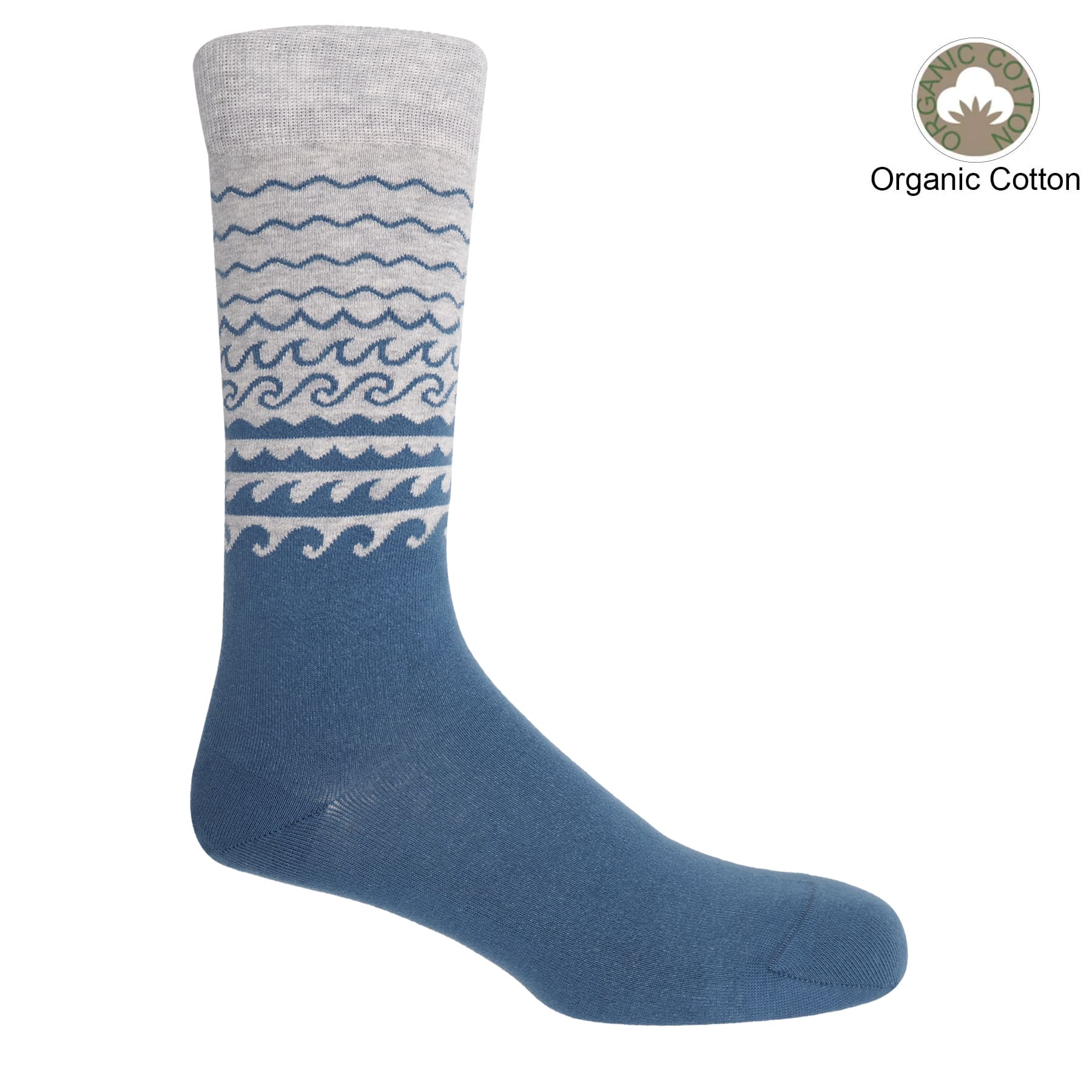 Wave Men's Organic Cotton Socks