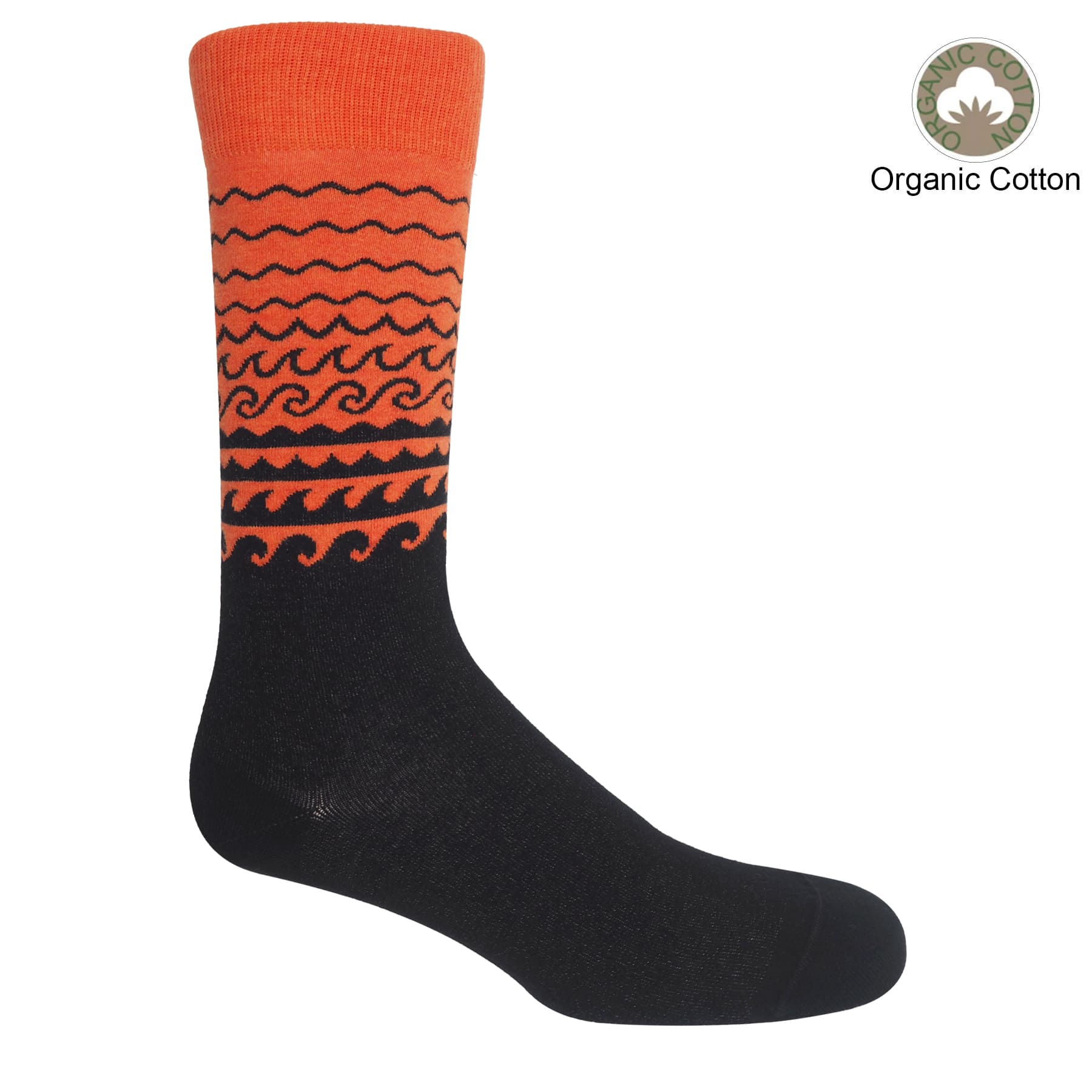 Wave Men's Organic Cotton Socks