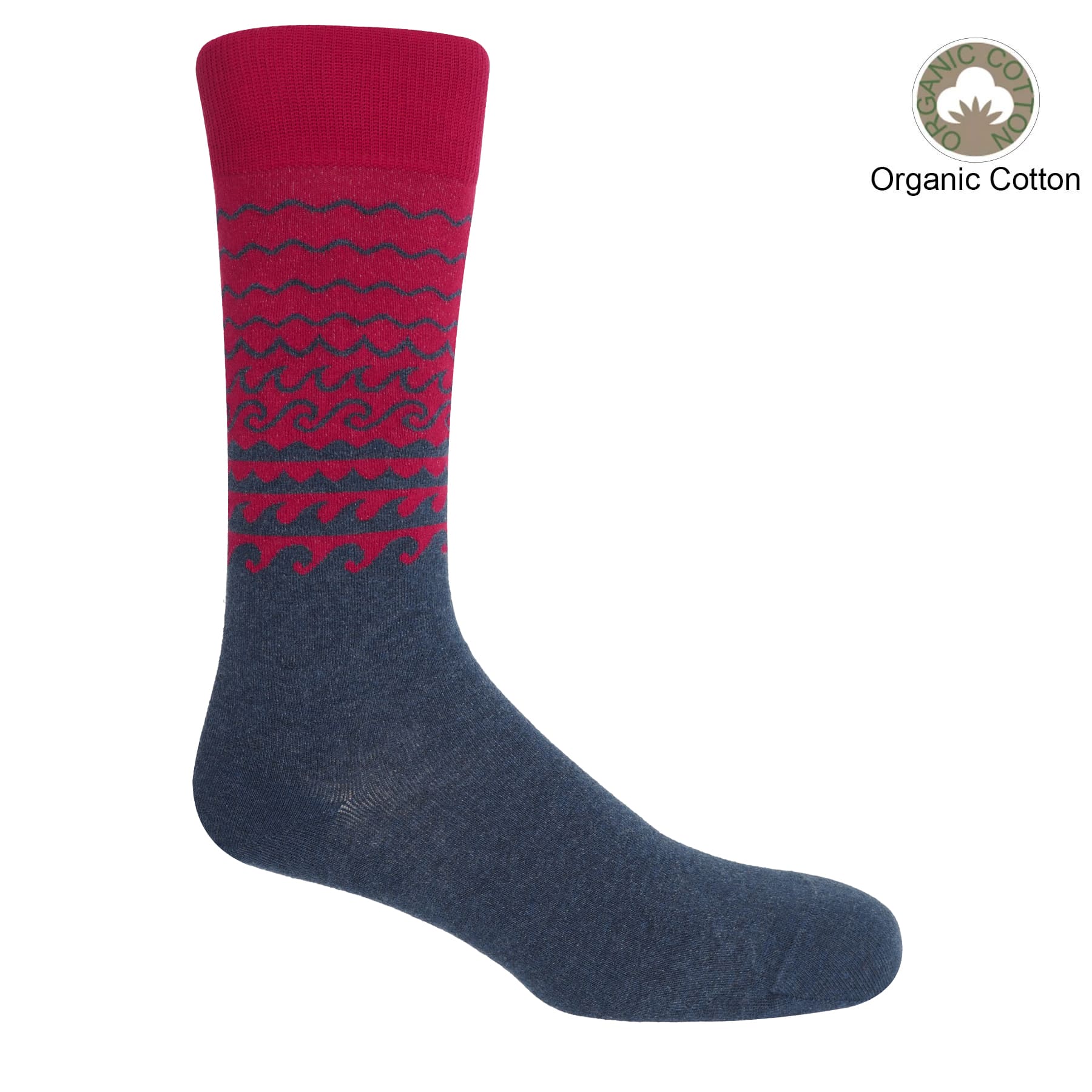 Wave Men's Organic Cotton Socks