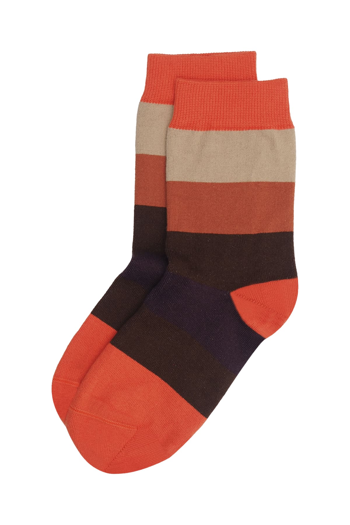 AW24 Block Stripe Women's Luxury Socks