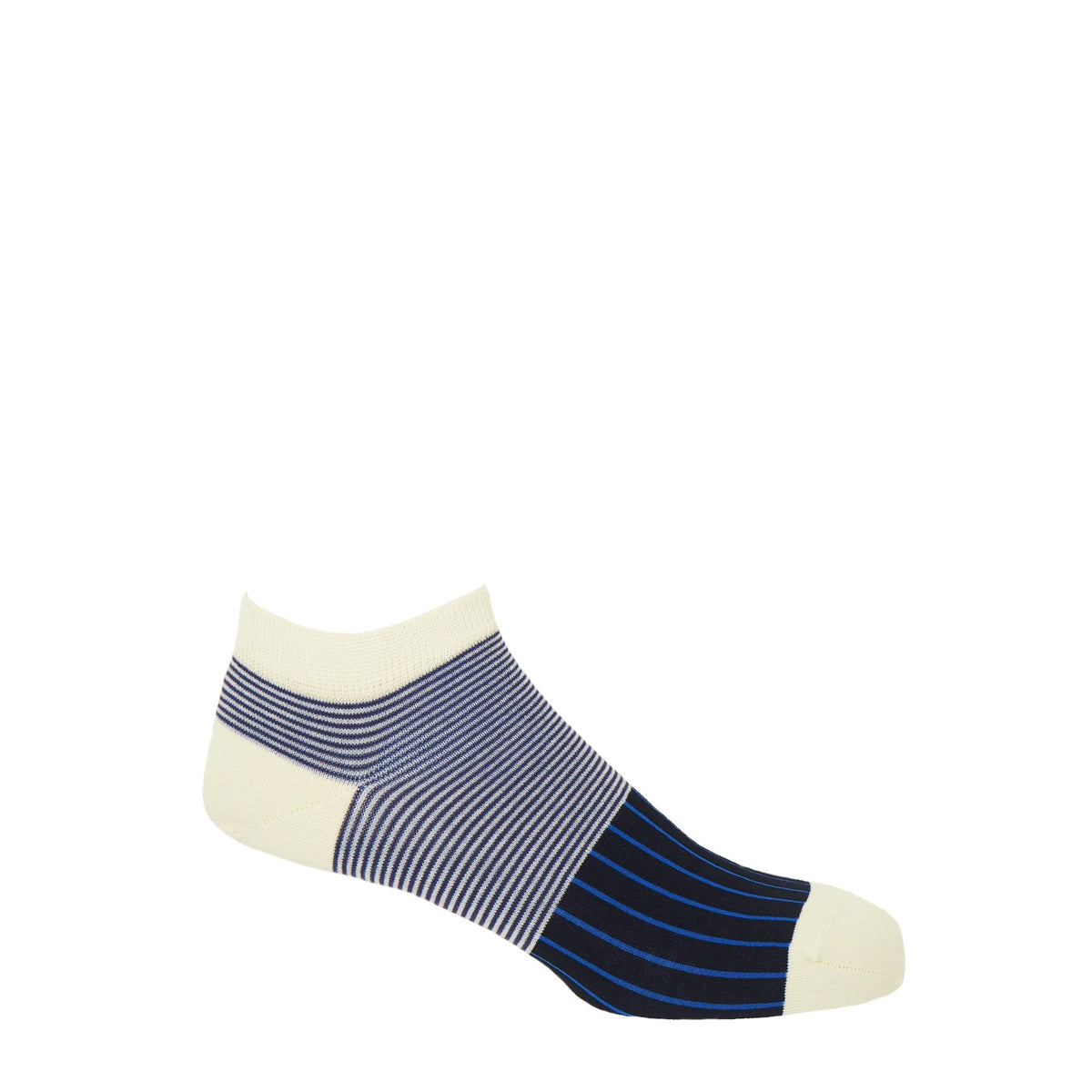 Oxford Stripe Men's Trainer Socks - Scarlet – Peper Harow